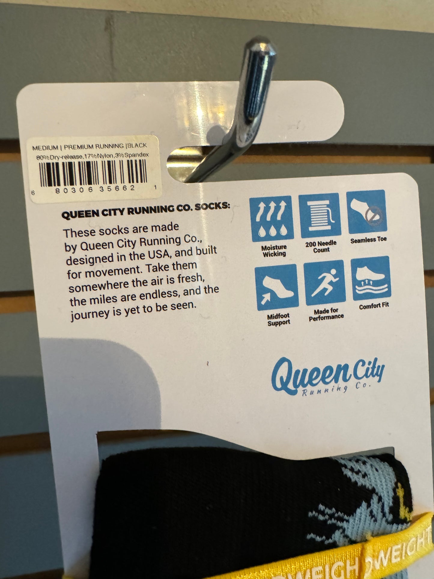 QCRC Midweight No Show Sock