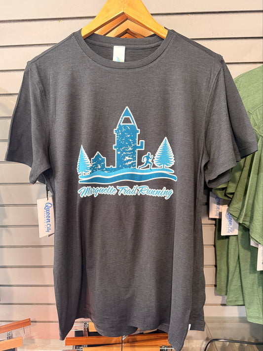 Unisex QCRC Trail Running Performance Tech Short Sleeve