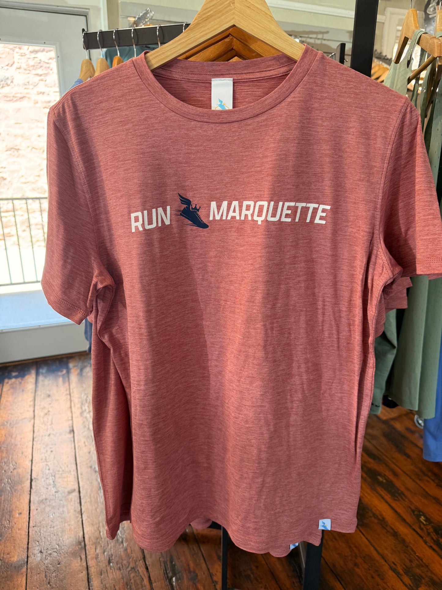 Unisex QCRC Run Marquette Performance Tech Short Sleeve