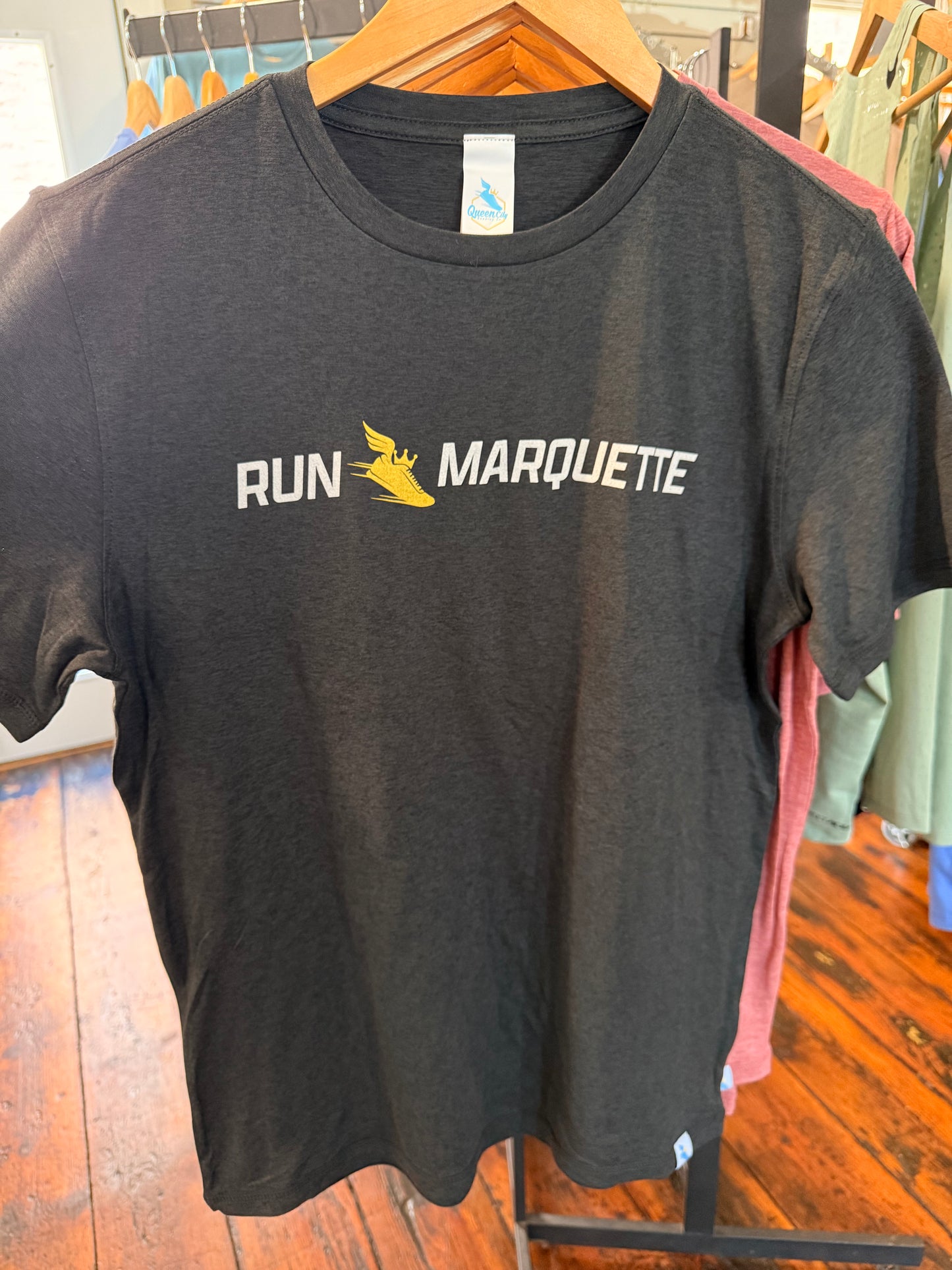 Unisex QCRC Run Marquette Performance Tech Short Sleeve