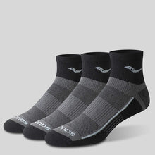 Load image into Gallery viewer, Saucony Inferno Quarter 3-Pack Socks
