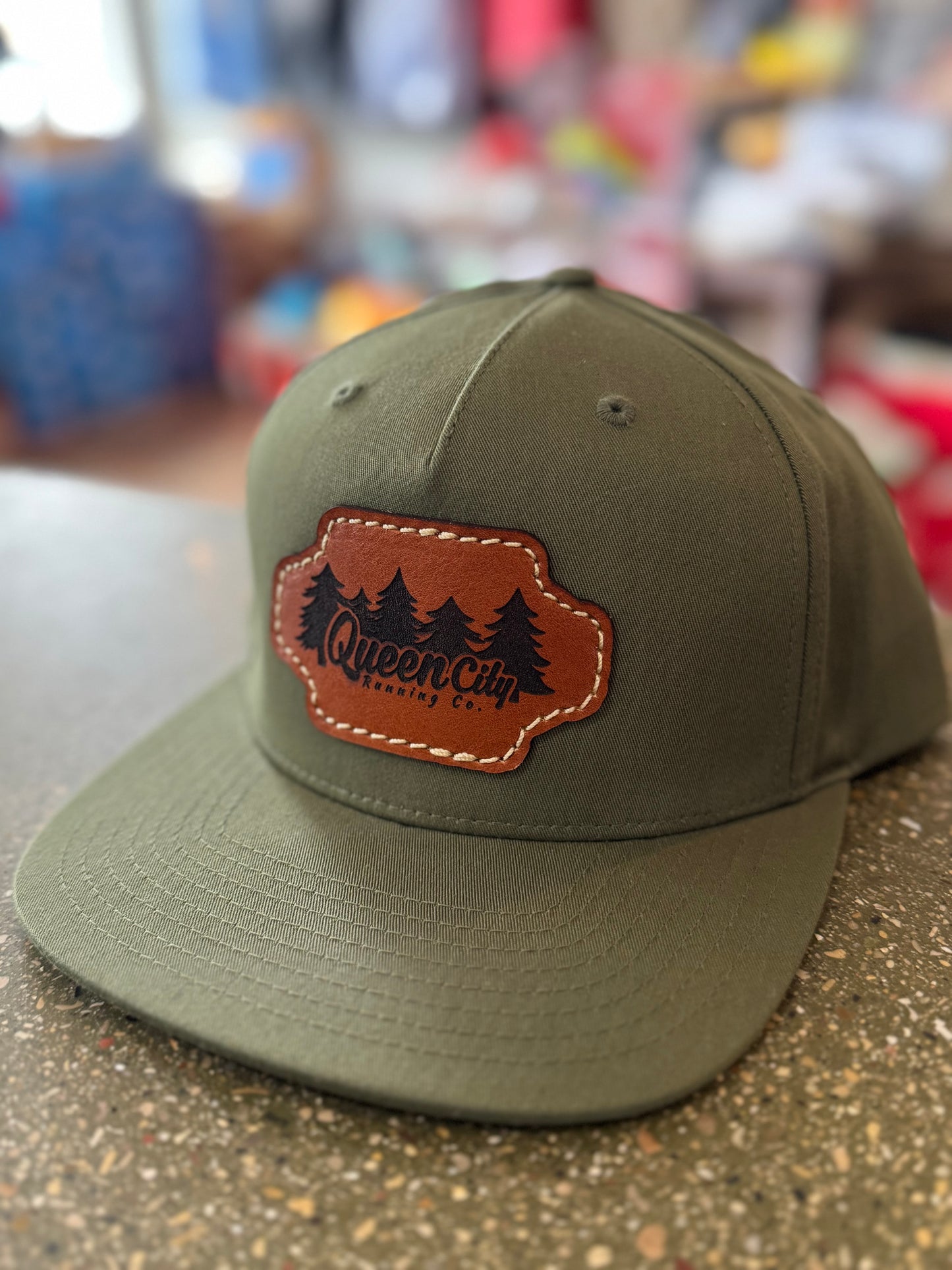 QCRC Leather Patch Richardson 255 Pinched Front