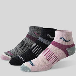 Saucony Inferno Wool Trail Quarter 3-Pack Socks