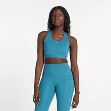 Load image into Gallery viewer, New Balance Sleek Medium Support Pocket Sports Bra
